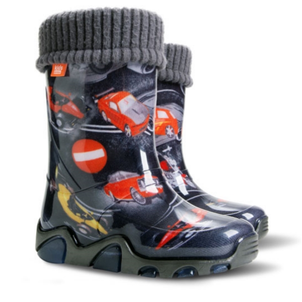 Дитячі гумові чоботи "Stormer Lux Exclusive, автострада" для хлопчика (0432, 0433), Demar (Демар)